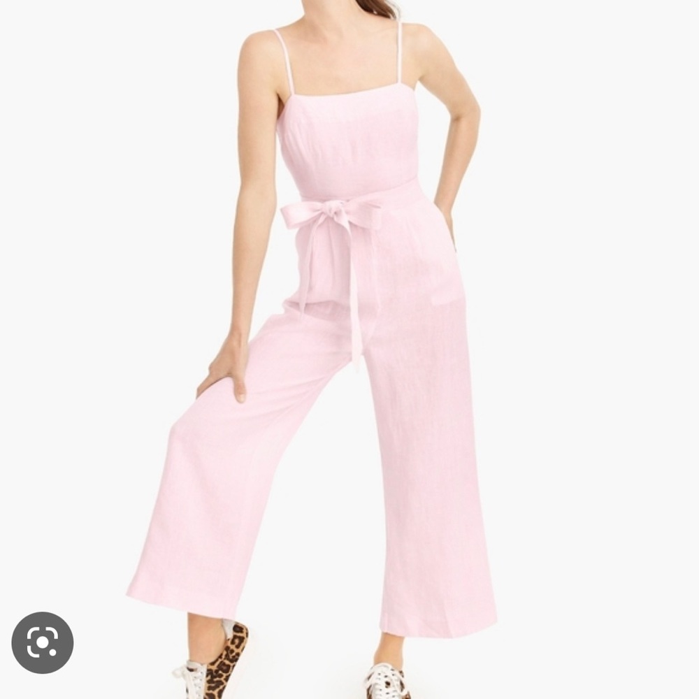 J Crew light pink jumpsuit